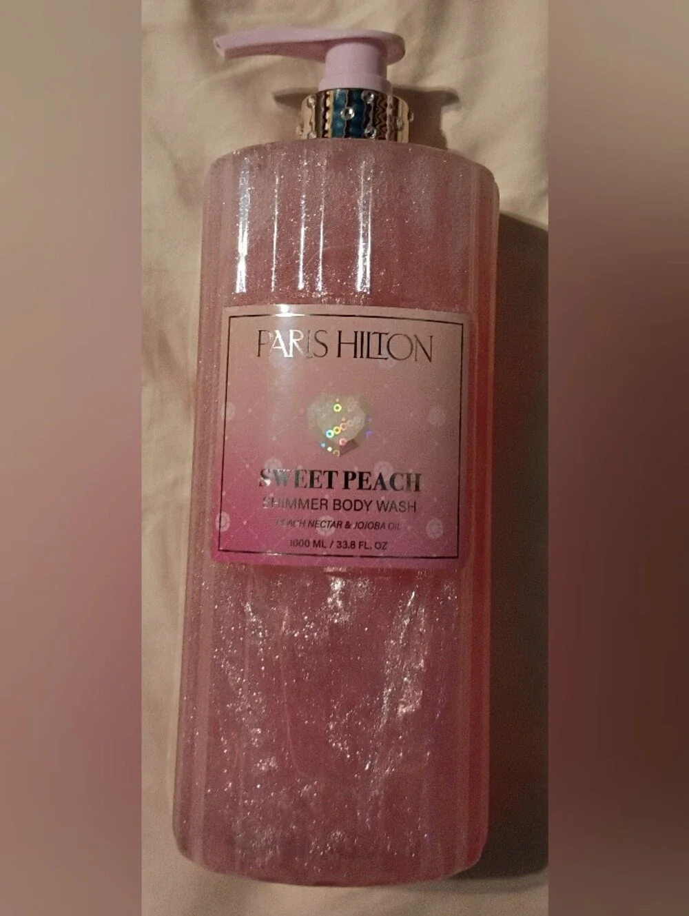 Paris Hilton Sweet Peach Shimmer Body Wash - 33.8 Fl Oz New